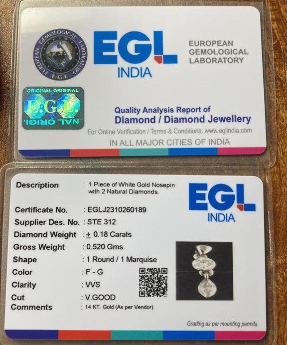 Gemological Institute Egl Diamond Buy EGL Certification For Solid