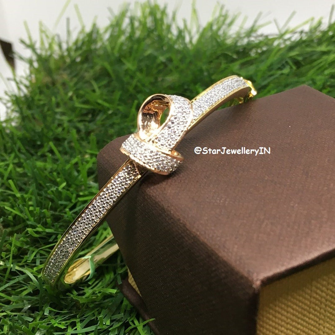 Diamond knot bracelet deals