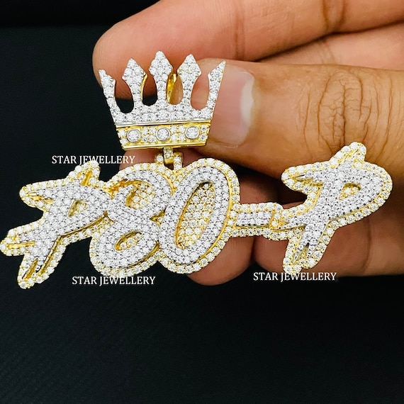 Custom VVS Moissanite Silver Hip Hop Pendant