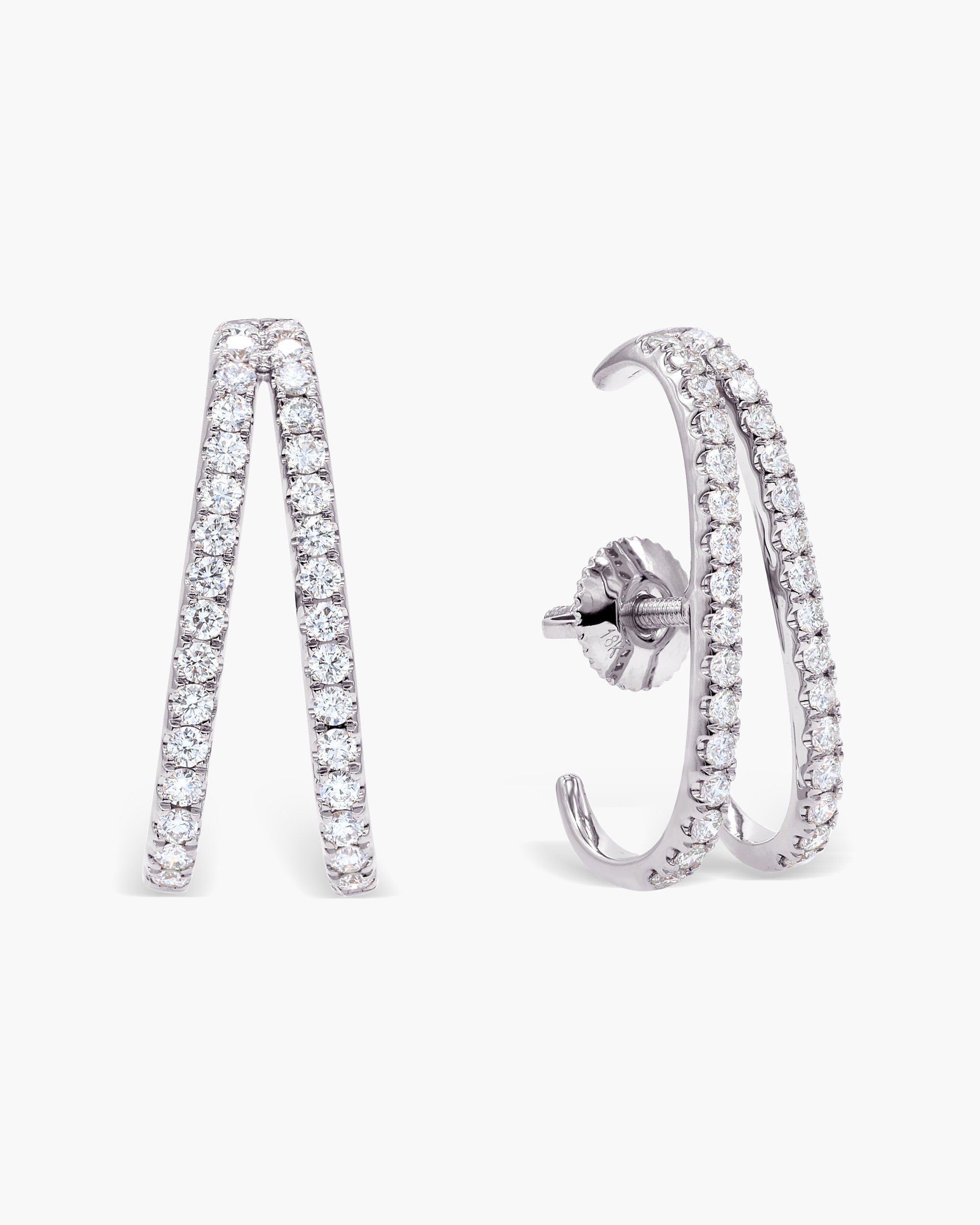 Diamond Ear Cuff Piercing Ear Cuff Piercings in 14K Twin Etsy