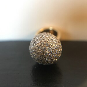 Pave Diamond Ball Beads / Spacers Design Pave Diamond / Diamond Sphere Pendant / Sphere Charm Pendant / Pave Diamond Sphere / Pave Pendant image 3