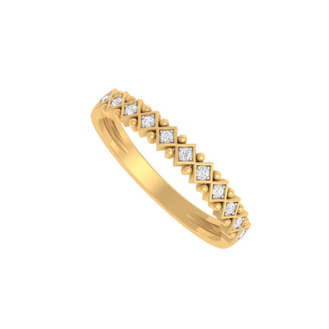 Half Eternity Unique Ring / Eternity Wedding Band / Eternity Etsy UK