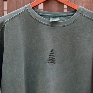 Up North Tree Embroidered Crewneck