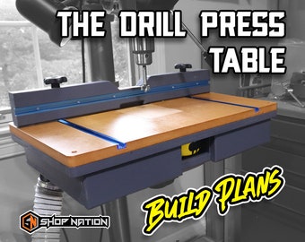 Drill Press Table Woodworking Plans - Digital Download