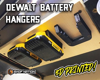 DeWalt 20V Battery Hangers - 3D Printed