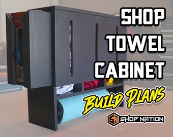 Workshop Towel Cabinet Woodworking Plans - Instant Download