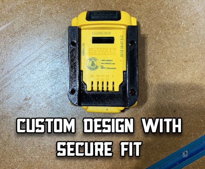 DeWalt 20V Battery Hangers 3D Printed image 3