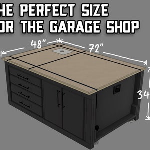 The Versatile Garage Shop Workbench Digital Plans image 2