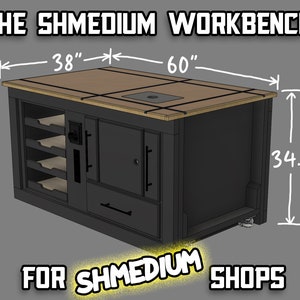 The Shmedium Garage Shop Workbench Digital Plans image 2