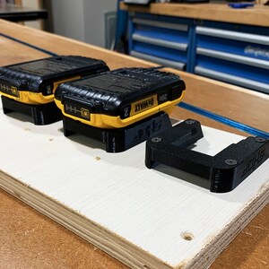 DeWalt 20V Battery Hangers 3D Printed image 4