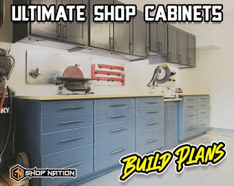 Ultimate Shop Cabinet Woodworking Plans - Digital Download