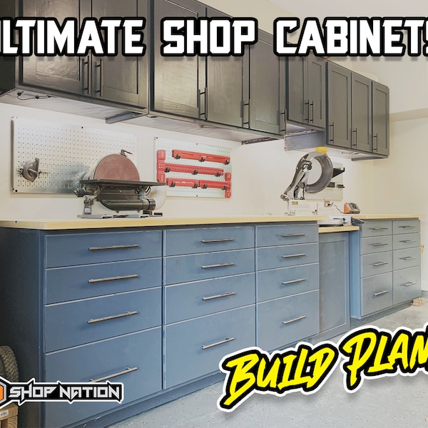 Ultimate Shop Cabinet Woodworking Plans - Digital Download