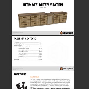 Ultimate Miter Station Woodworking Plans Instant Download image 7