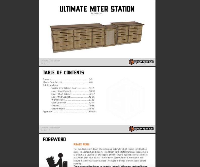 Ultimate Miter Station Woodworking Plans Instant Download image 7