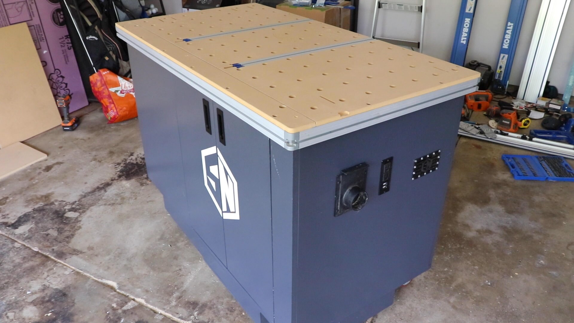 Compact Dust Collection Workbench Woodworking Plans Digital Etsy