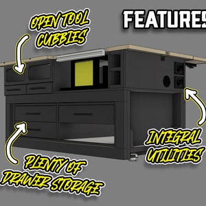 The Portable Jobsite Table Saw Workbench Digital Plans image 3