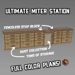 Ultimate Miter Station Woodworking Plans Instant Download image 2