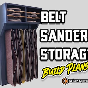 DIY Disc/Belt Sanding Storage Woodworking Plans - Instant Download