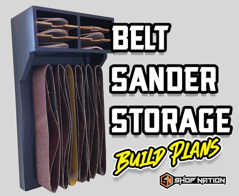 DIY Disc/belt Sanding Storage Woodworking Plans Instant Etsy