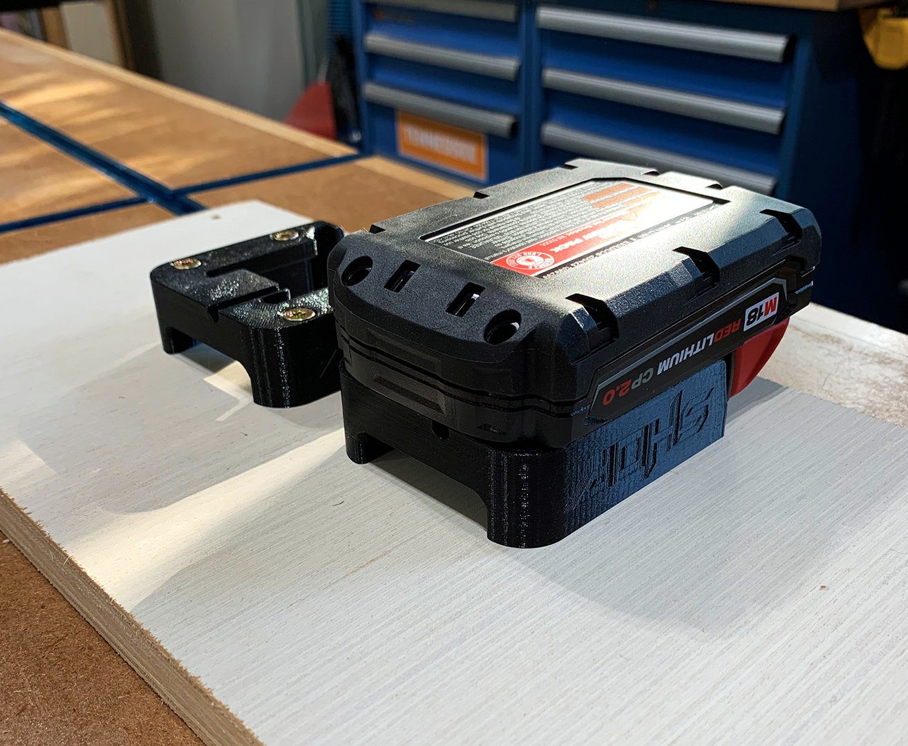 Milwaukee M18 Battery Hangers 3D Printed Etsy