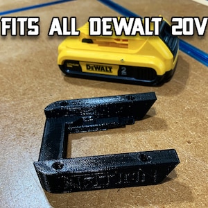 DeWalt 20V Battery Hangers 3D Printed image 2