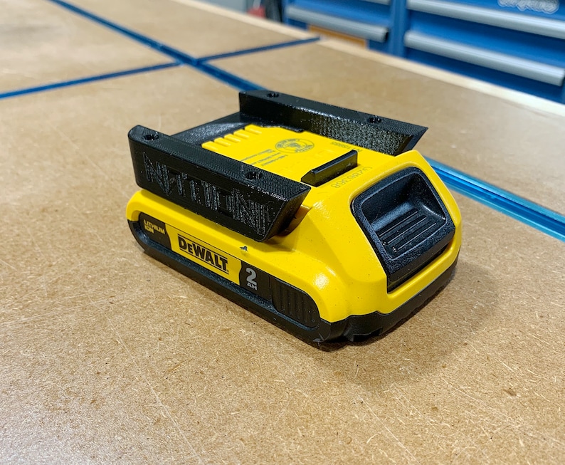 DeWalt 20V Battery Hangers 3D Printed image 6