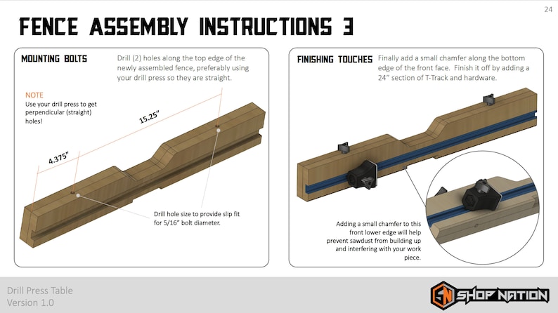 Drill Press Table Woodworking Plans Digital Download imagem 7