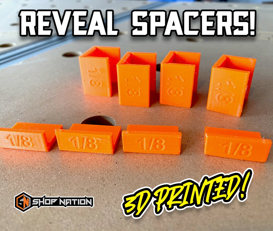 Woodworking Drawer & Door Reveal Spacers 3D Printed Tool Etsy Canada