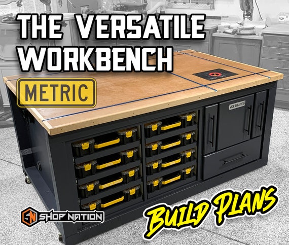 The metric Versatile Garage Shop Workbench Digital Plans 