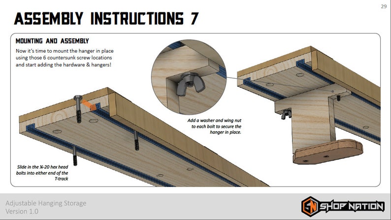 Adjustable Hanging Tool Storage Digital Build Plans image 8