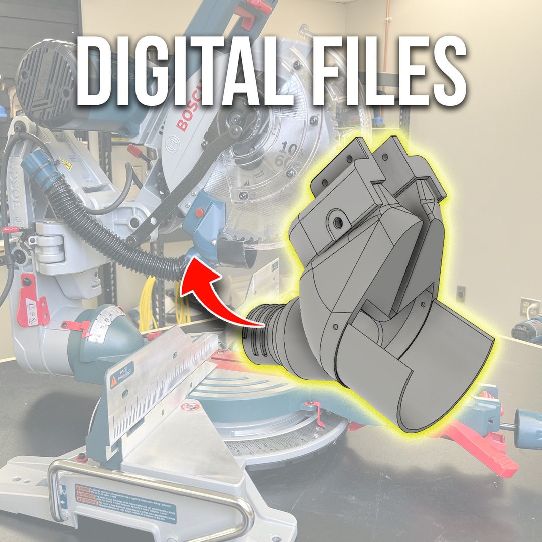 Digital Files Bosch 10 CM10GD Sliding Miter Saw Dust Collection Chute