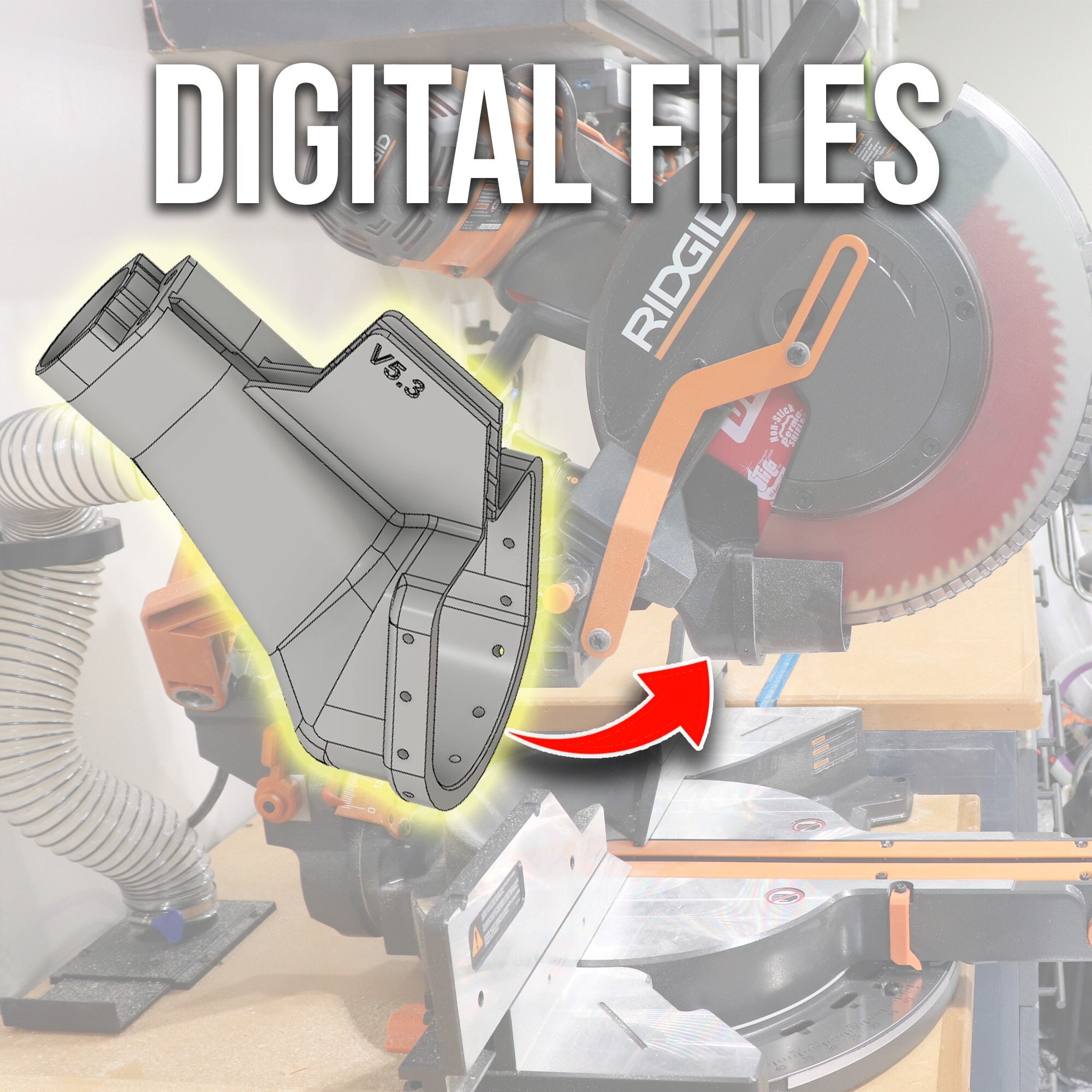 Ridgid 12 miter online saw dust bag
