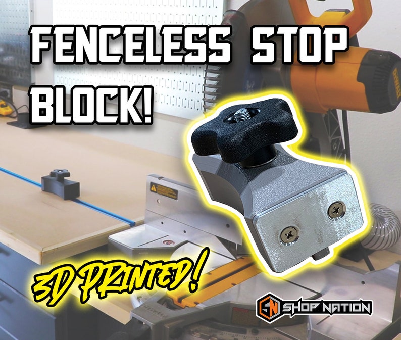 Fenceless Stop Block 3D Printed image 1