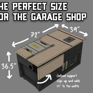 The Portable Jobsite Table Saw Workbench Digital Plans image 2