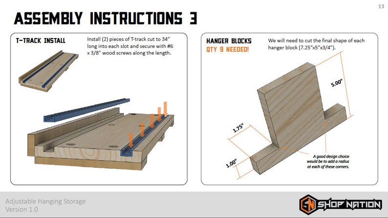 Adjustable Hanging Tool Storage Digital Build Plans image 7