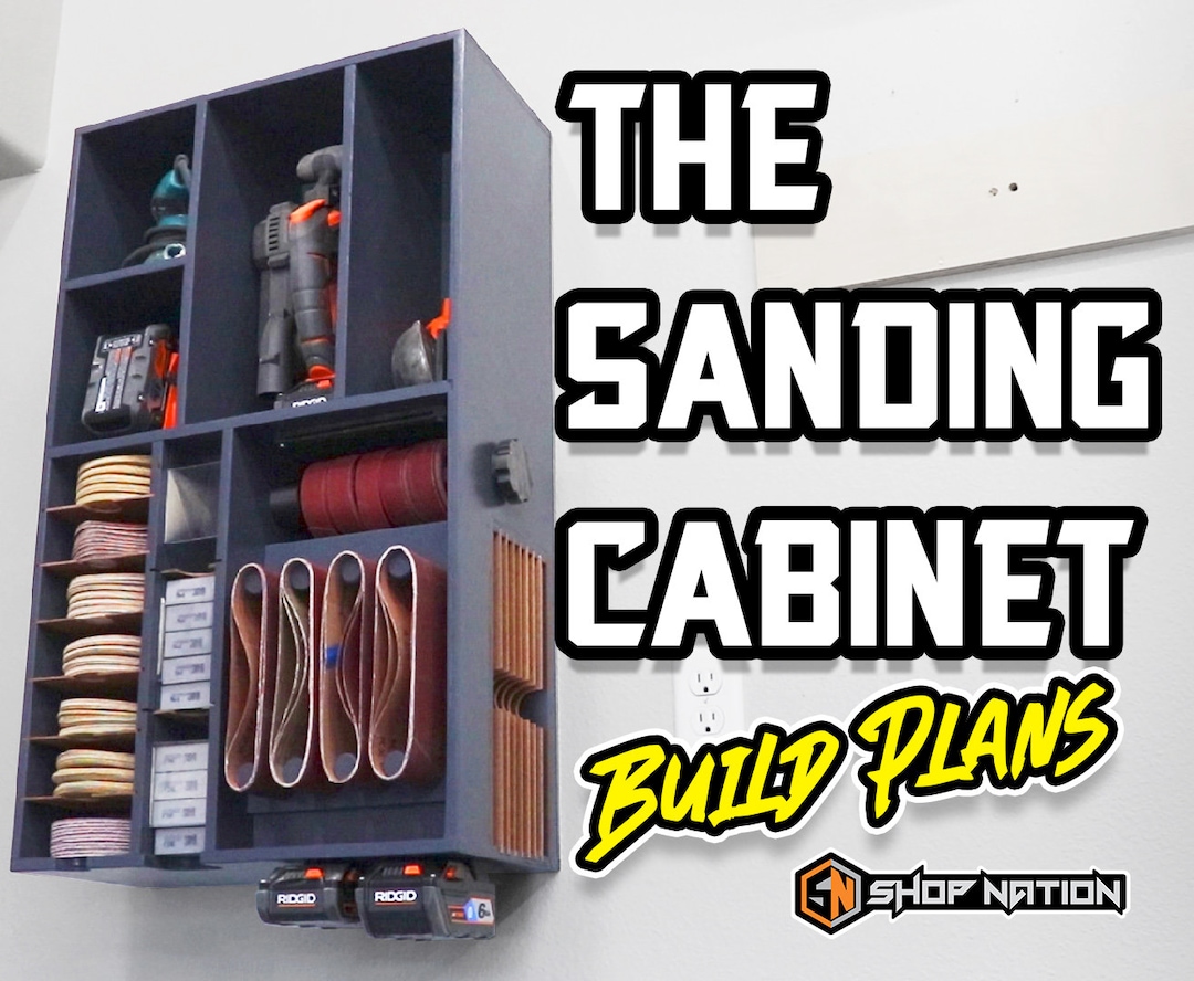 Multi Purpose Sandpaper Storage Cabinet – Free Woodworking Plan.com
