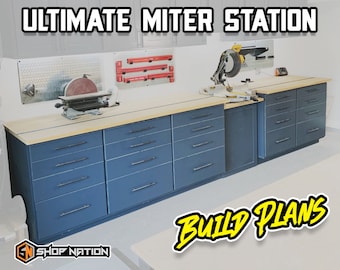 Ultimate Miter Station Woodworking Plans - Instant Download
