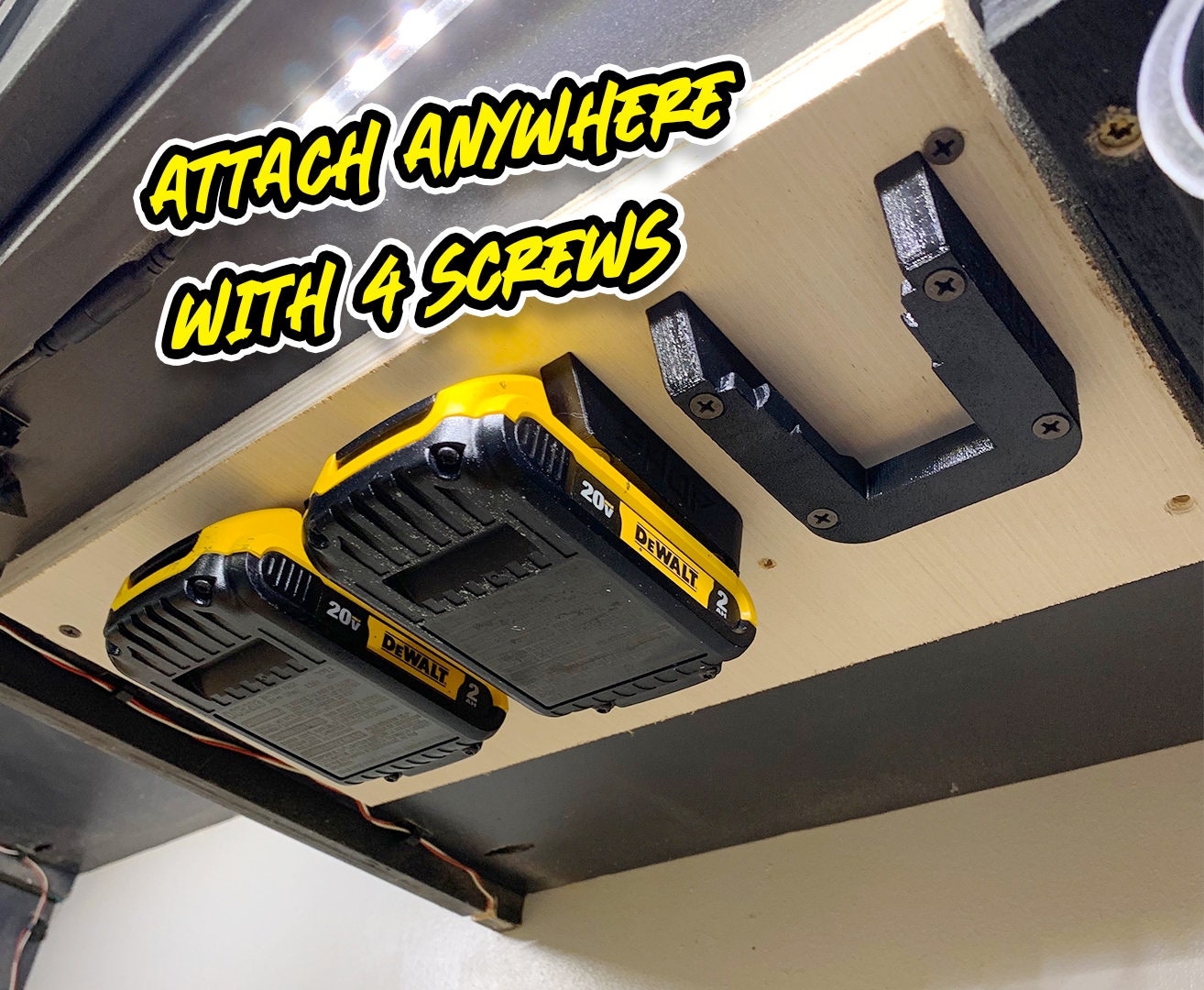 Dewalt 20V Battery Hangers 3D Printed Etsy