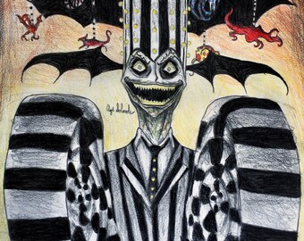 Impresión digital de Beetlejuice Anime