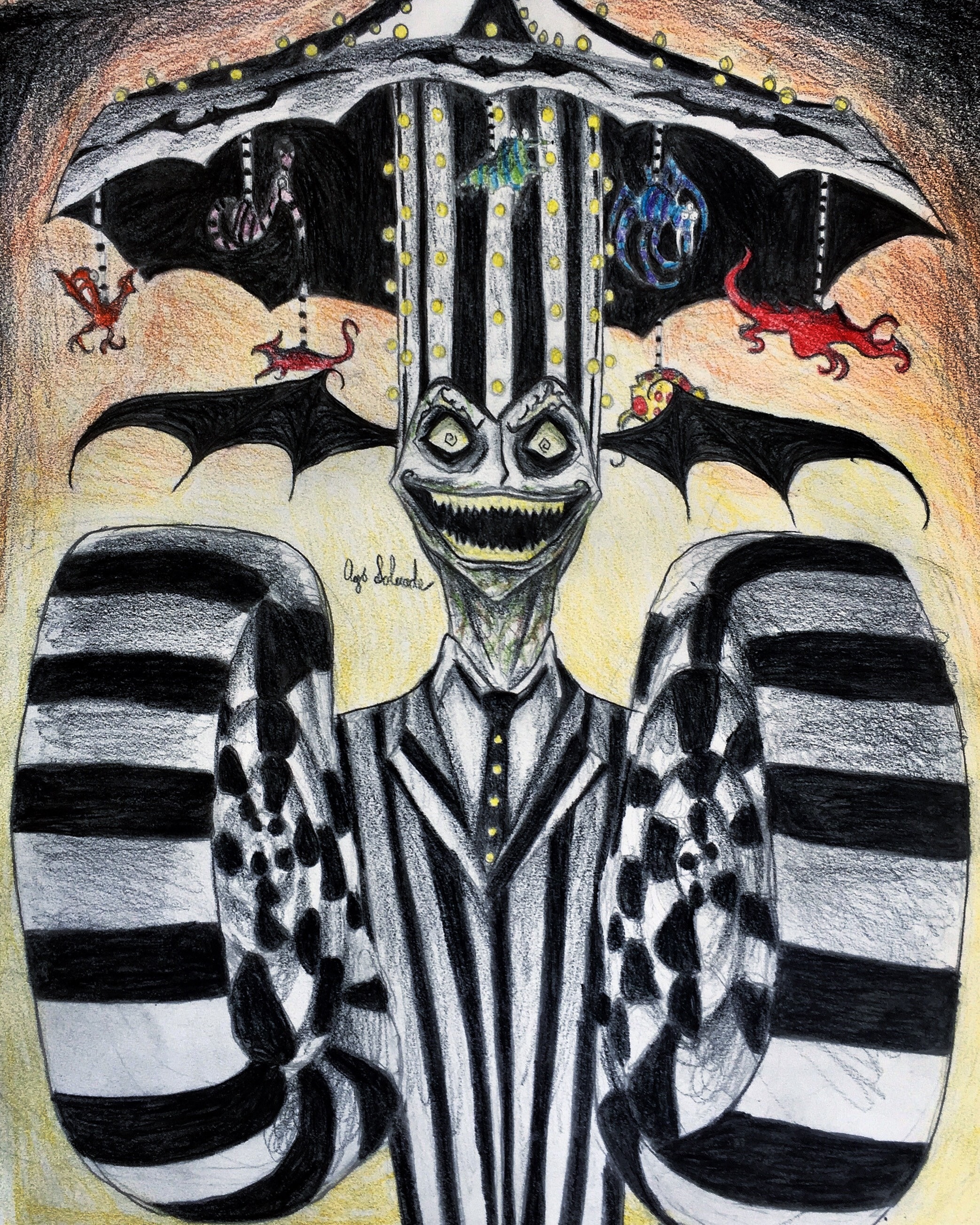 Beetlejuice Anime Digital Print Etsy Beetlejuice Anime Digital Print Etsy