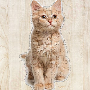 Personalized Photo Puzzle Custom Jigsaw Puzzle with Picture Puzzle from Photo puzzle cat dog puzzle Christmas gift for him her.