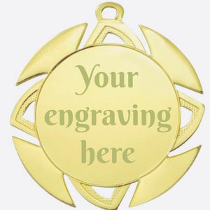 Laser engraved sports medals, Personalized medals, custom medals, Trophy, Sports trophy, Sports gifts, running medal with ribbon.