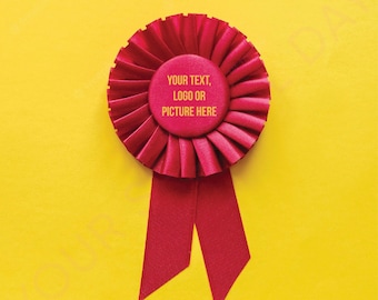 Custom Award Ribbon Rosette, Personalized gift, Personalized Ribbon, custom Ribbon , Custom Rosette, Sports Award.