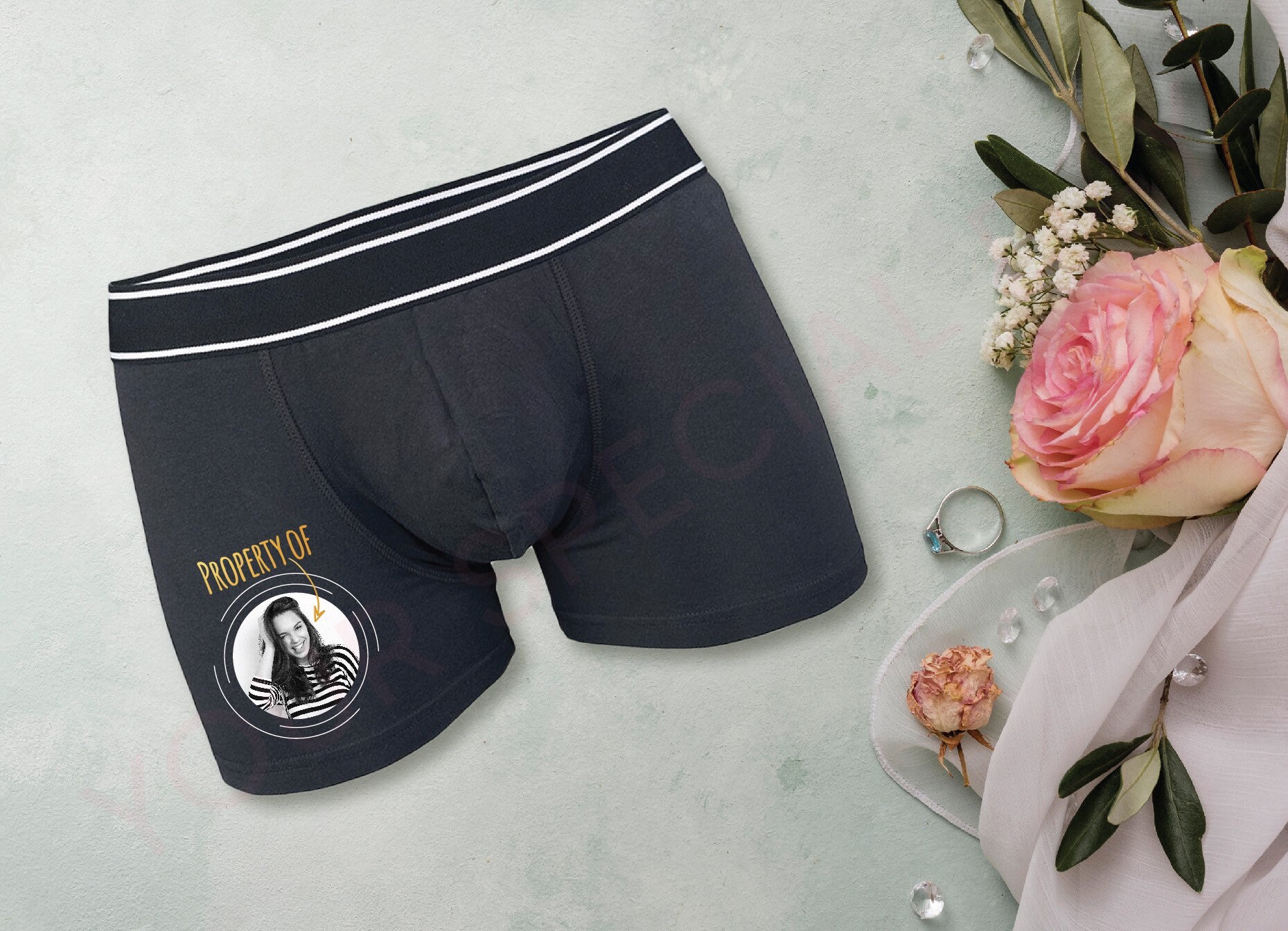 My face on Custom Underwear Personalised Mens Boxers with | Etsy