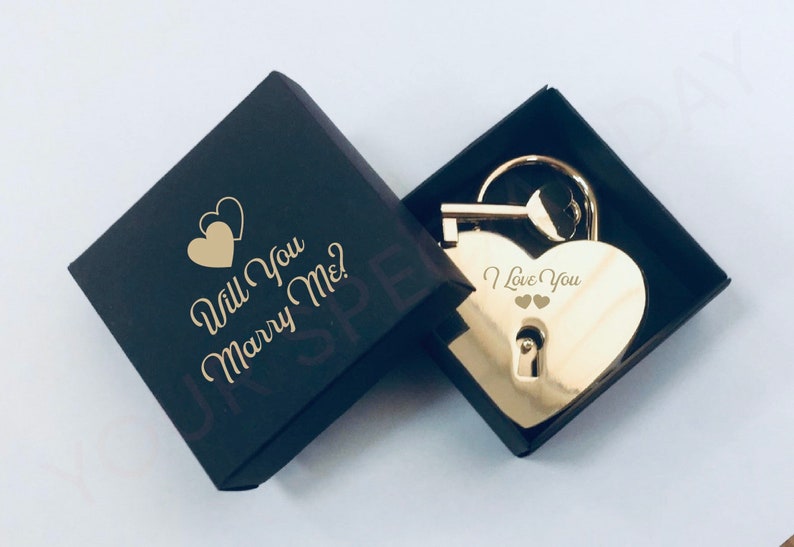 Custom Personalized Padlock, Engraved Padlock, Love Lock, Couples Gift, Wedding Padlock, Engagement gift, Lock and key, Engraved lock. image 5