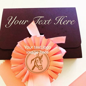 Custom Award Ribbon Rosette, Personalized gift, Personalized Ribbon, custom Ribbon , Custom Rosette, Sports Award.