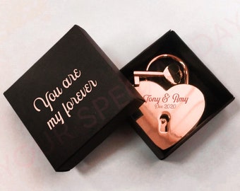 Custom Personalized Padlock, Engraved Padlock, Love Lock, Couples Gift, Wedding Padlock, Engagement gift, Lock and key, Engraved lock.