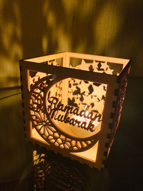 Kerzenhalter, Ramadan Mubarak, Ramadan Dekoration, Ramadan Geschenk,  Ramadan, Ramadan Laterne, Ramadan Mond Dekor, EID Dekor. - .de