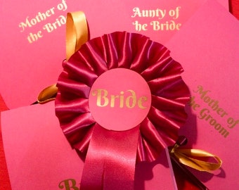 Custom Award Ribbon Rosette, Personalized Photo Gift