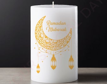 Custom Ramadan Mubarak Candle, Ramadan Home Decor, Eid Gift